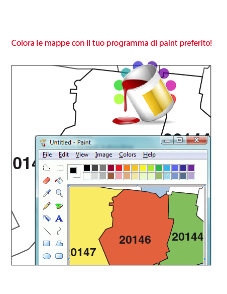 Mappa dei comuni e CAP della provincia di Arezzo jpg