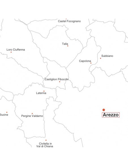 Mappa dei comuni della provincia di Arezzo pdf