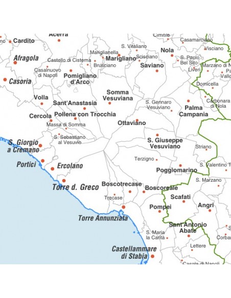 Mappa dei comuni della provincia di Napoli jpg