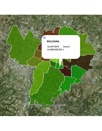 Mappa Dei Quartieri Di Bologna Kml